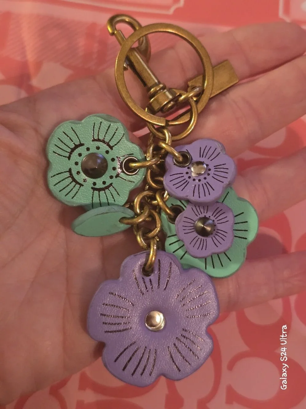 Flower Bag Charm/ Keychain NEW